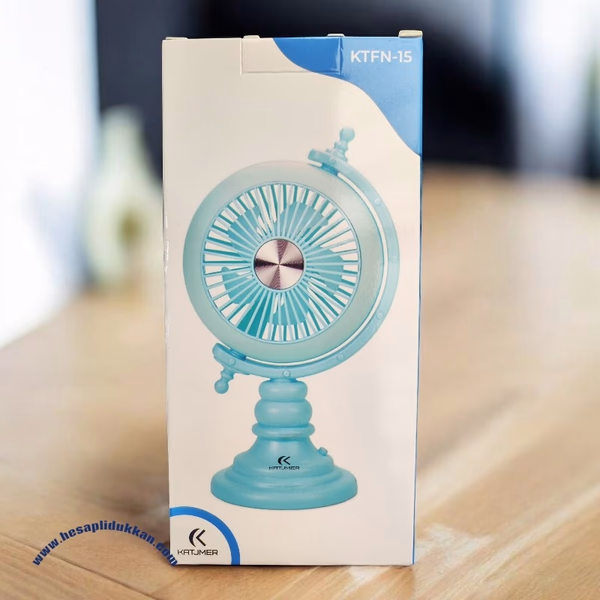 KTFN-15 Dekoratif Masaüstü Fan | Retro Şıklık ve Serinlik