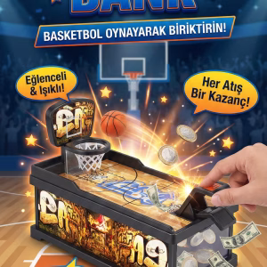 Şımartan Eğlenceli Basket Atmalı Basketbol Kumbara