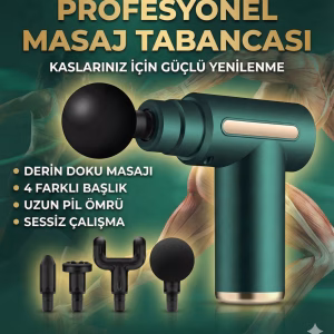 4 Başlıklı 6 Kademeli Titreşimli Şarjlı Mini Masaj Aleti
