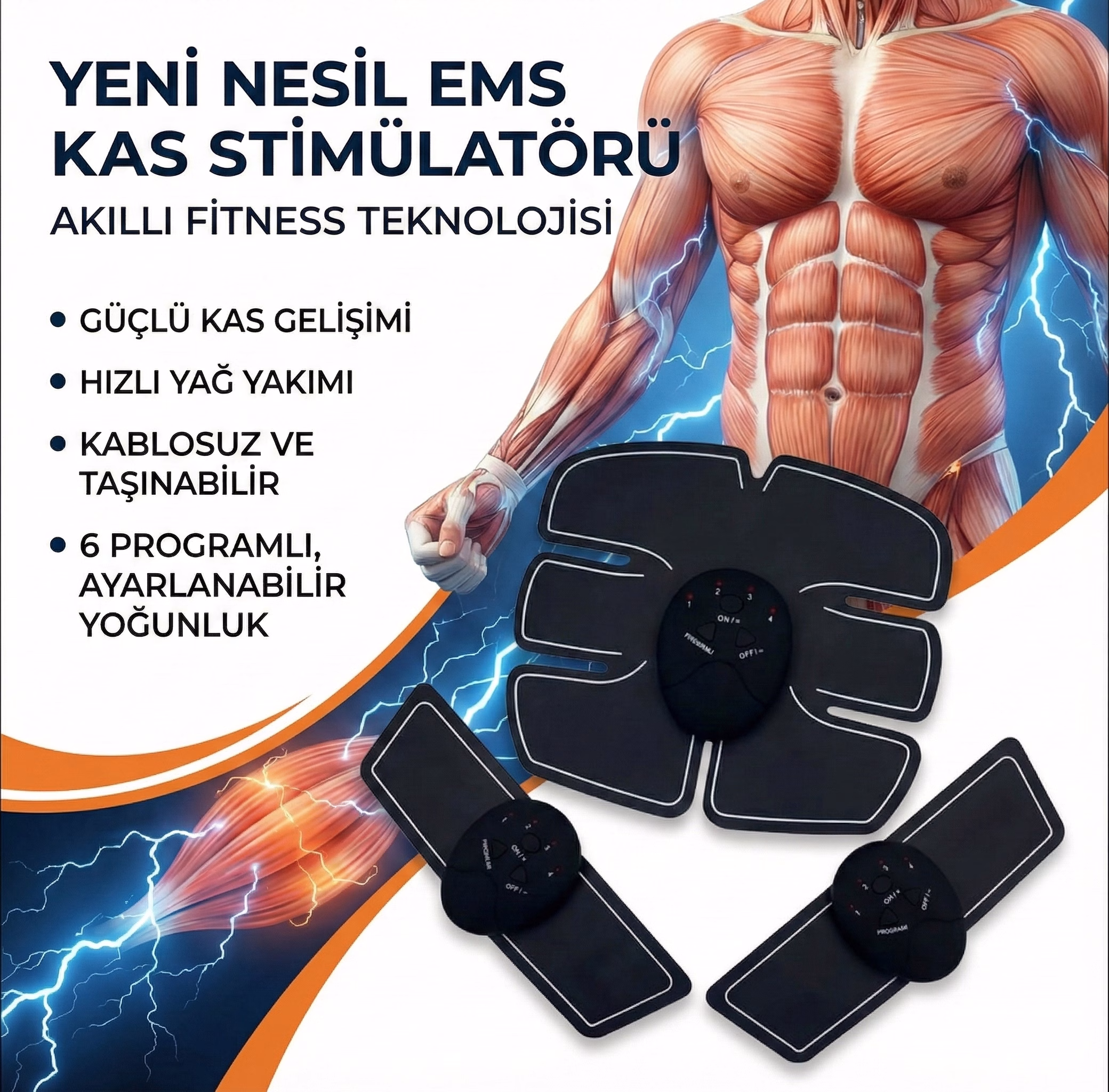 SixPad Kas Geliştirici Masaj Aleti