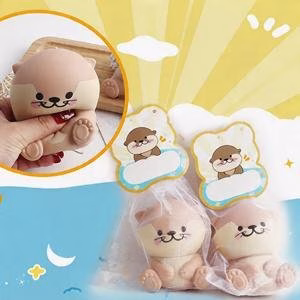 Toptan Ultra Yumuşak Su Samuru Squishy | Masaüstü Stres Oyuncağı - Görsel 2