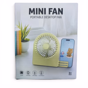 Toptan Telefon Standlı Masaüstü Mini Vantilatör | USB Şarjlı Fan