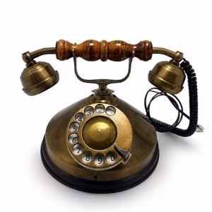 Pirinç Nostaljik Masa Telefonu Af928