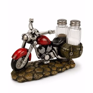 Polyester Motosiklet Figürlü Tuzluk Biberlik Seti Alk5614