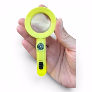 Toptan 3'ü 1 Arada Işıklı Pusulalı Büyüteç - Eğitici Çocuk Oyuncağı ve Hobi Aracı