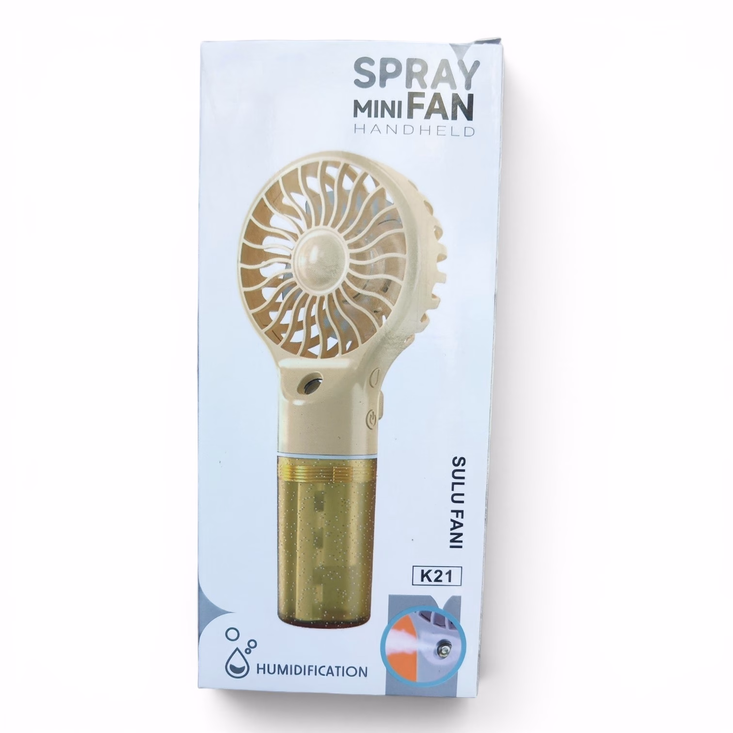 Toptan Spray Mini Fan - Nemlendirme Özellikli Sulu El Fanı (Model K21)