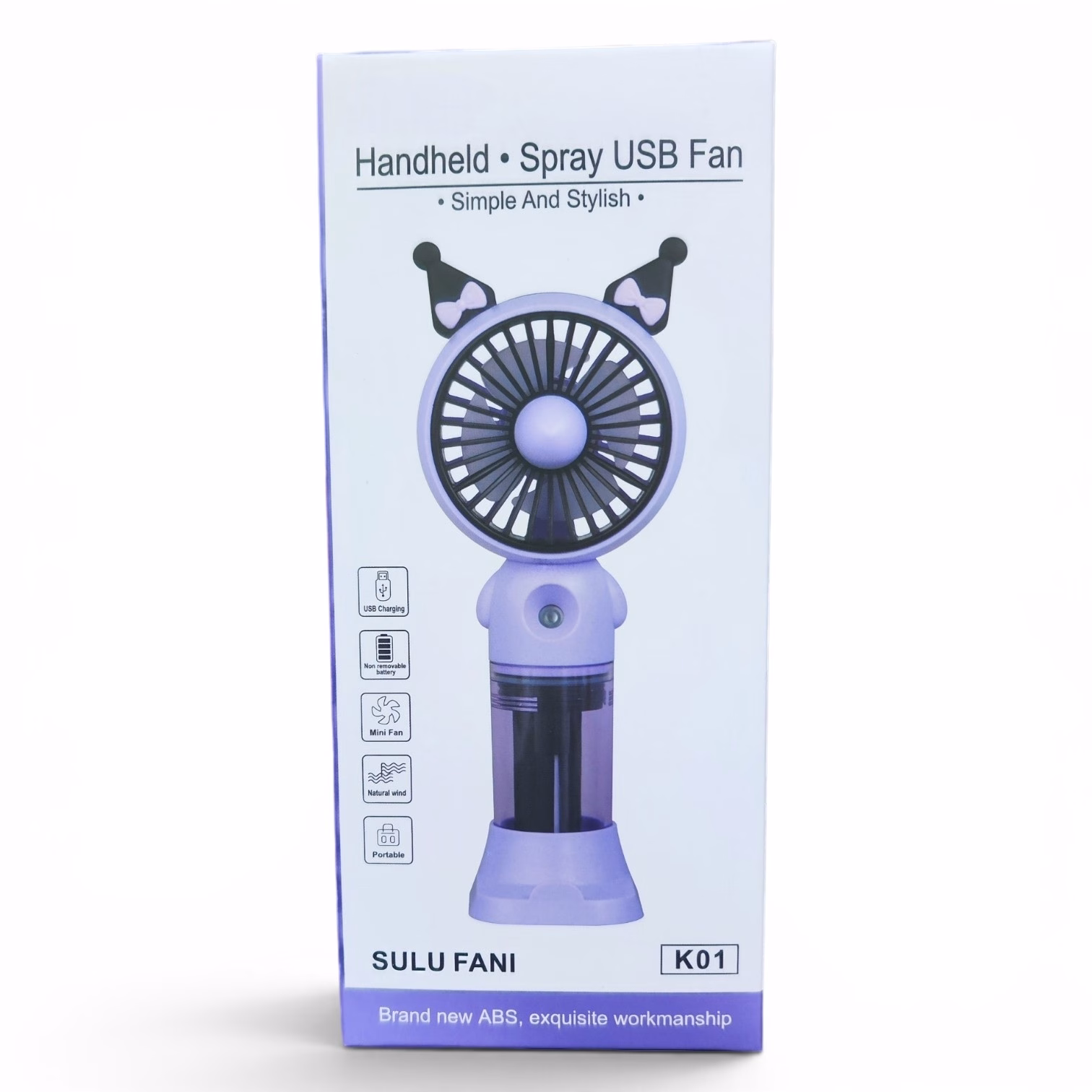 Toptan Tasarımlı Sulu El Fanı - Kulaklı Model (K01)