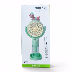 Toptan Tasarımlı Sulu Mini El Fanı - Sevimli Figürlü Model (K15)