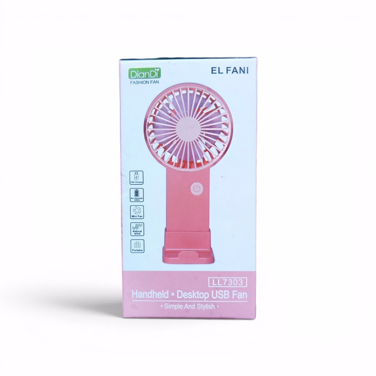 Toptan DianDi Handheld & Desktop USB Fan - Taşınabilir Masaüstü El Fanı (Model LL7303)