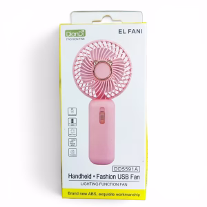 Toptan DianDi Handheld & Desktop USB Fan - Taşınabilir Mini Fan (Model LL7303 - Pembe)