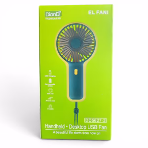 Toptan DianDi Kedi Kulaklı Handheld & Desktop USB Fan (Model DD8022C - Sarı)