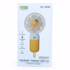 Toptan DianDi Handheld & Desktop USB Fan - Taşınabilir Mini Fan (Model DD8128 - Beyaz)