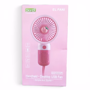 Toptan DianDi Handheld & Desktop USB Fan - Taşınabilir Mini Fan (Model DD8128 - Pembe)