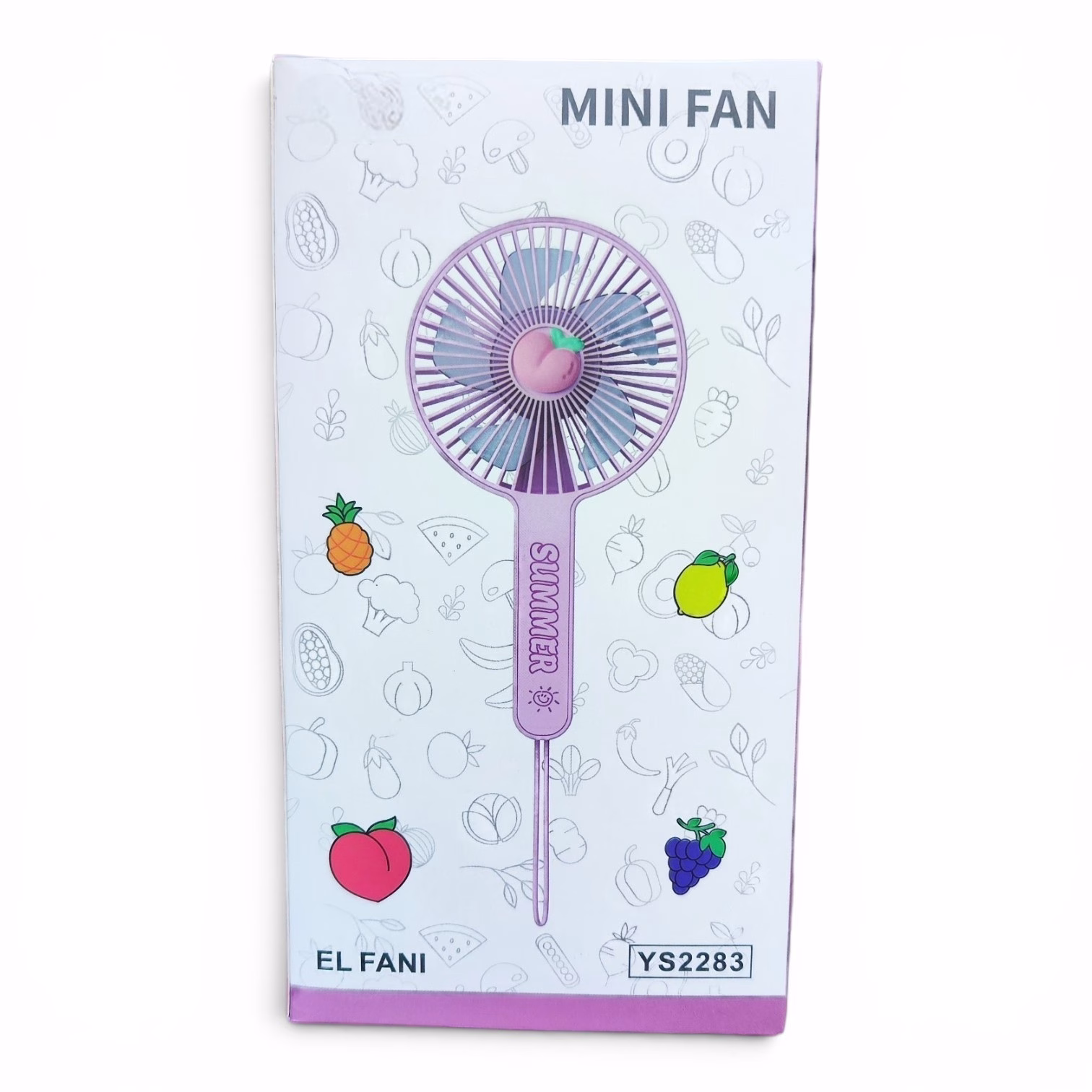 Toptan DianDi Handheld & Desktop USB Fan - Taşınabilir Mini Fan (Model DD8128 - Lila)