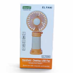 Toptan DianDi Handheld & Desktop USB Fan - Taşınabilir Mini Fan (Model DD8128 - Gül Kurusu)