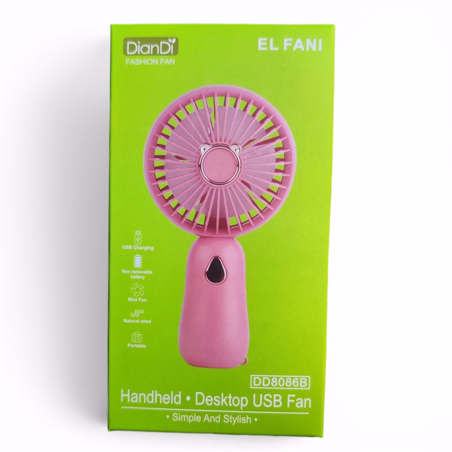 Toptan DianDi Kedi Kulaklı Handheld & Desktop USB Fan (Model DD8022C)