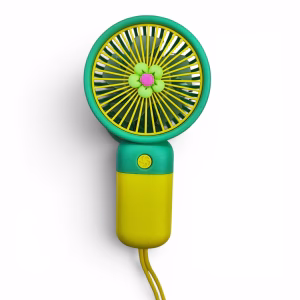 Toptan Çiçek Figürlü Şarjlı Mini Fan - Renkli ve Taşınabilir El Vantilatörü