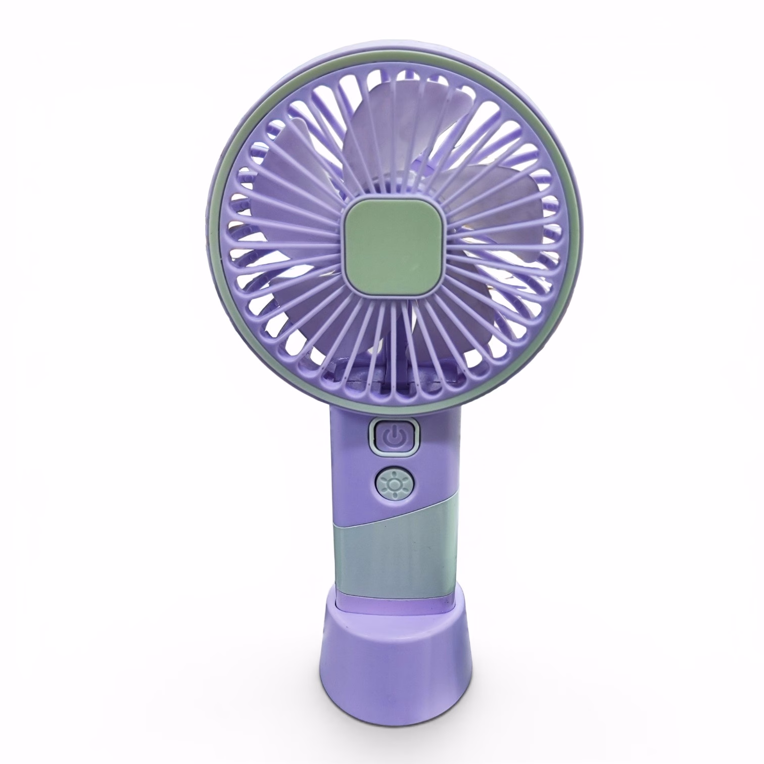 Toptan Şarjlı Taşınabilir Mini Fan - Lila Renkli Masaüstü Vantilatör