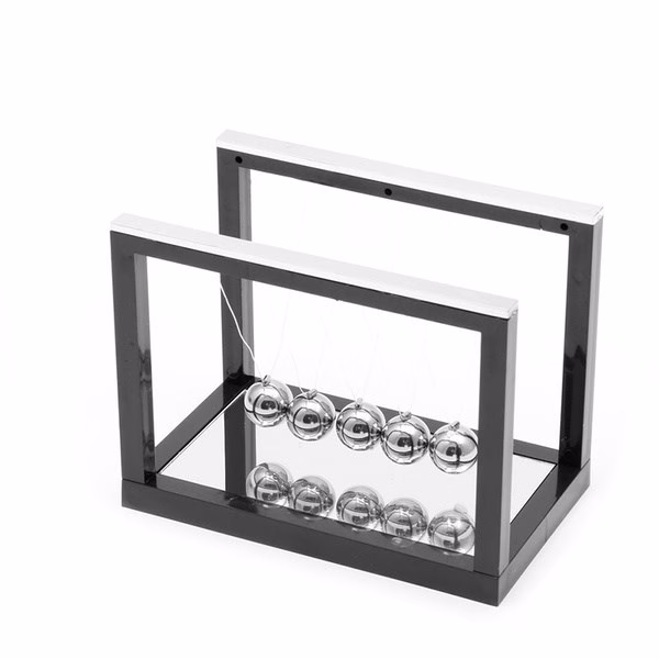 Toptan Aynalı Newton Beşiği - Dekoratif Denge Balansı (12*16 cm)