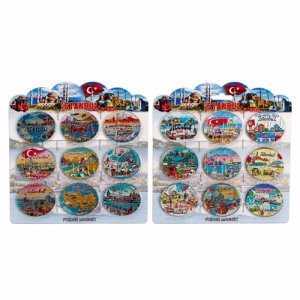 Toptan İstanbul Temalı Silikon Magnet 9'lu Set