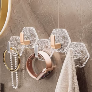 Lüks 5’li Duvar Askısı Banyo Mutfak İçin Havlu Askılık