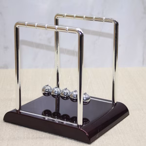 Toptan Masa Üstü Newton Beşiği Kinetik Denge Balans Dekoru (18x17 cm)
