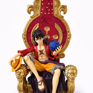 Toptan Anime One Piece Tahtta Oturan Luffy Figürü (32 Cm)