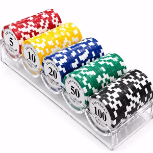 Toptan Profesyonel Poker Fişi Seti - 100 Adet Casino Chip Standlı