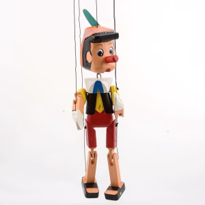 Toptan Ahşap Pinokyo İpli Kukla Oyuncak (40 Cm)