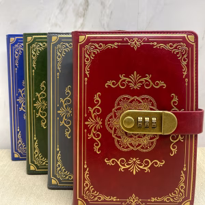 Toptan Mandala Desenli Şifreli Deri Defter 22x15 cm | Kurumsal Promosyon & Kırtasiye