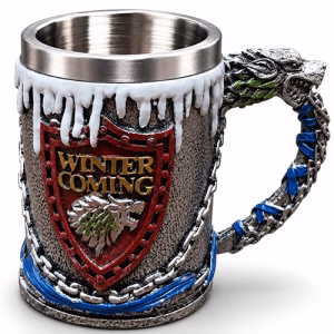 Game Of Thrones Tasarımlı 3D Paslanmaz Çelik Kupa Bardak