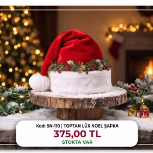 Toptan LÜX NOEL ŞAPKA