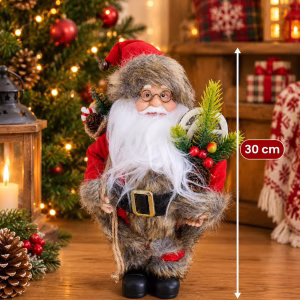 Toptan 30 cm Koyu Ton Noel Baba